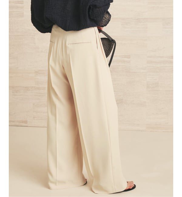 Plage「2 Tuck Elegant パンツ」|スラックス|