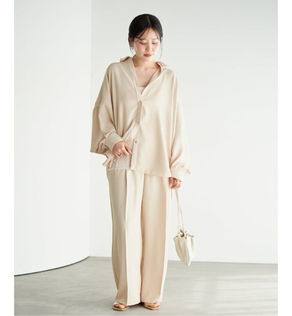 Plage「2 Tuck Elegant パンツ」|スラックス|