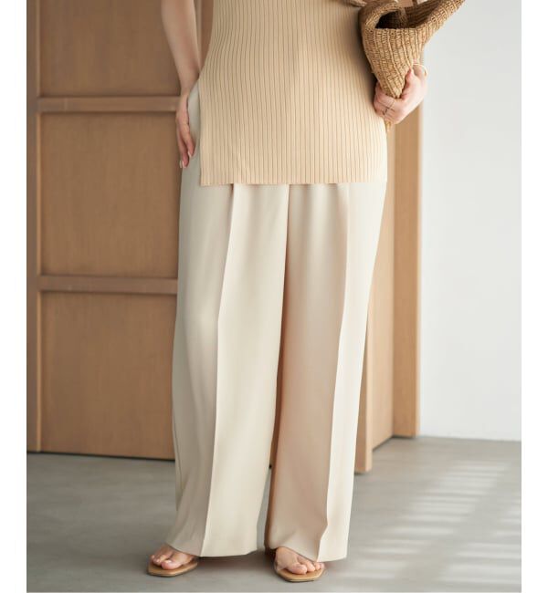 Plage「2 Tuck Elegant パンツ」|スラックス|