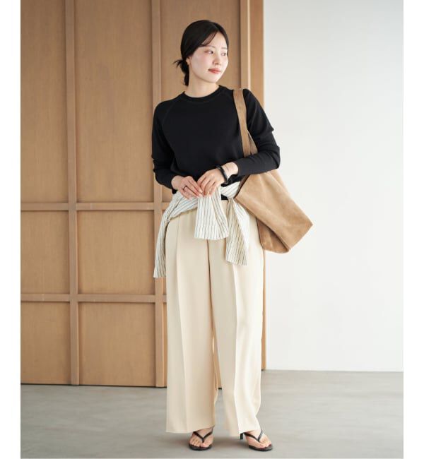 Plage「2 Tuck Elegant パンツ」|スラックス|