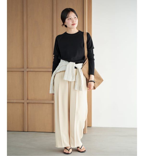 Plage「2 Tuck Elegant パンツ」|スラックス|