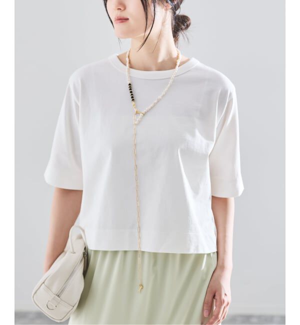 IENA「クロップドTシャツ」|Tシャツ・カットソー|