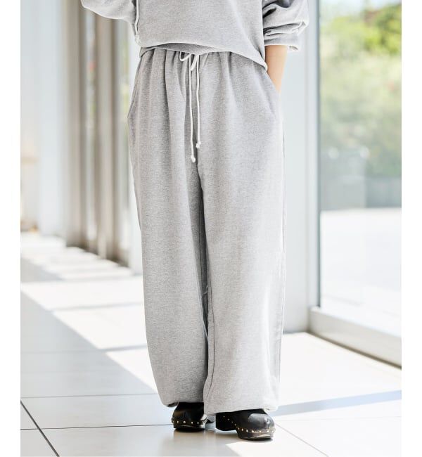 IENA LA BOUCLE「《予約》IENA LA BOUCLE ピグメントバイオスウェットパンツ」|その他|グレーA