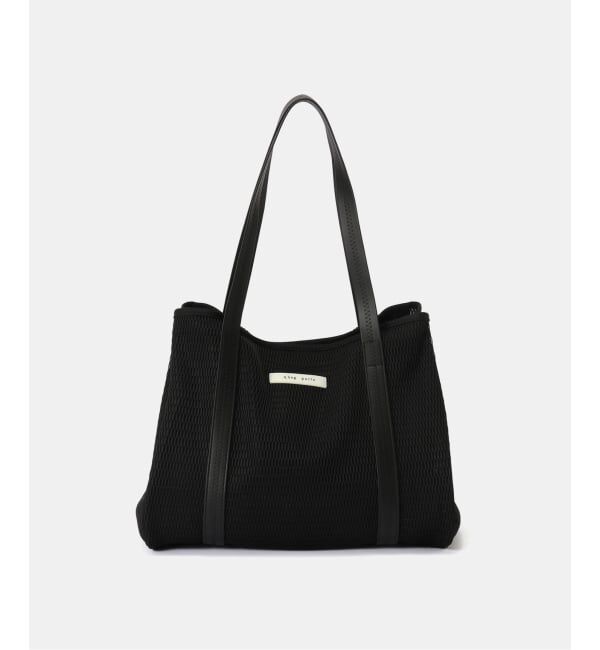 IENA「《洗濯機洗い可》qbag paris/キューバッグ パリ NEST ZIP L バッグ」|トートバッグ|ブラック