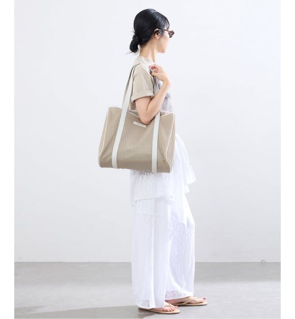 IENA「《洗濯機洗い可》qbag paris/キューバッグ パリ NEST ZIP L バッグ」|トートバッグ|