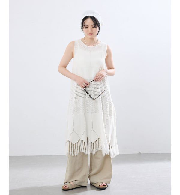 IENA「アイレットニットワンピース」|ワンピース|