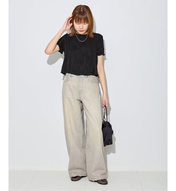 journal standard L'essage「【Gongdid Design】 Carry Over_Wavy_Crop Top：トップス」|Tシャツ・カットソー|