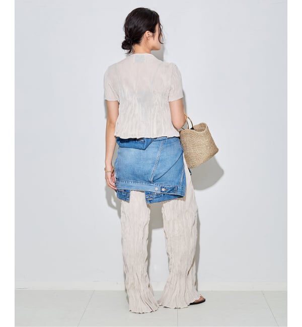 journal standard L'essage「【Gongdid Design】 Carry Over_Wavy_Crop Top：トップス」|Tシャツ・カットソー|