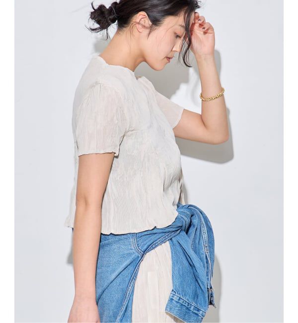 journal standard L'essage「【Gongdid Design】 Carry Over_Wavy_Crop Top：トップス」|Tシャツ・カットソー|