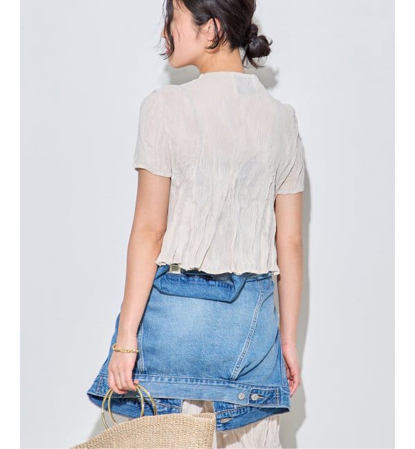 journal standard L'essage「【Gongdid Design】 Carry Over_Wavy_Crop Top：トップス」|Tシャツ・カットソー|