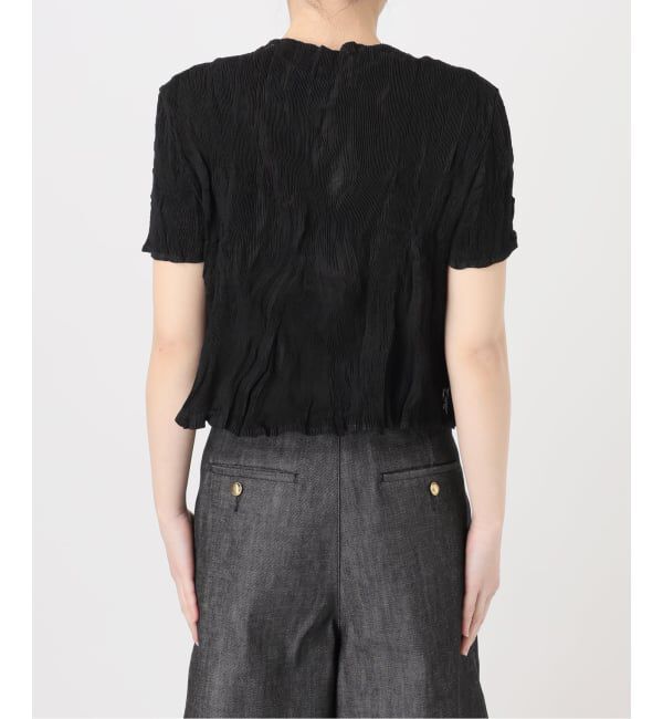 journal standard L'essage「【Gongdid Design】 Carry Over_Wavy_Crop Top：トップス」|Tシャツ・カットソー|