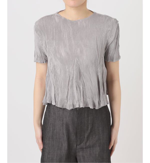 journal standard L'essage「【Gongdid Design】 Carry Over_Wavy_Crop Top：トップス」|Tシャツ・カットソー|