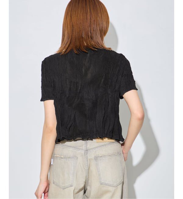 journal standard L'essage「【Gongdid Design】 Carry Over_Wavy_Crop Top：トップス」|Tシャツ・カットソー|