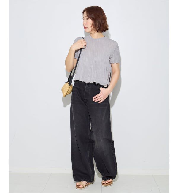 journal standard L'essage「【Gongdid Design】 Carry Over_Wavy_Crop Top：トップス」|Tシャツ・カットソー|
