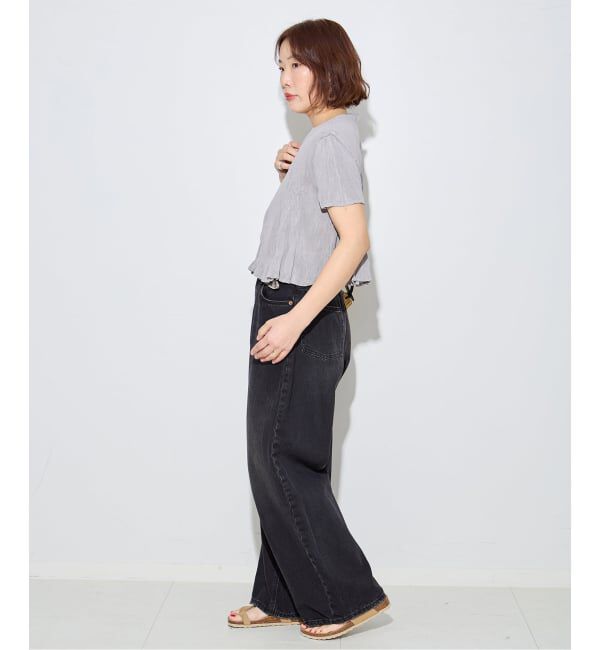 journal standard L'essage「【Gongdid Design】 Carry Over_Wavy_Crop Top：トップス」|Tシャツ・カットソー|