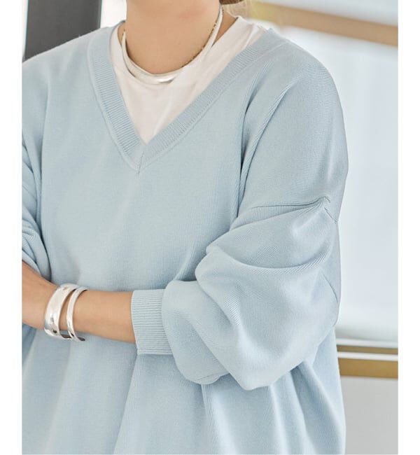 JOURNAL STANDARD「《WEB限定追加予約》ウォッシャブルTEXBRID Vプルオーバー」|ニット・セーター|