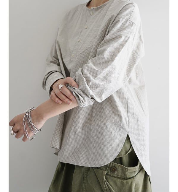 journal standard luxe「MATEY&rsquo;s ミニチェックヘンリープル」|シャツ・ブラウス|