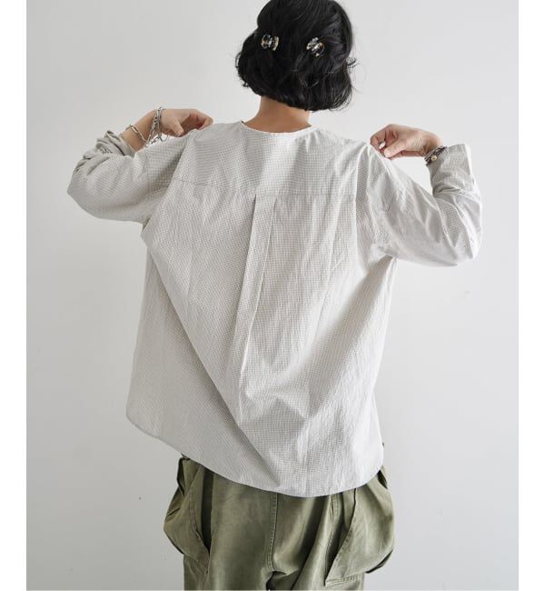 journal standard luxe「MATEY&rsquo;s ミニチェックヘンリープル」|シャツ・ブラウス|