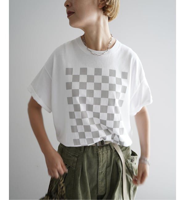 journal standard luxe「MATEY's プリントT(チェッカー)」|Tシャツ・カットソー|