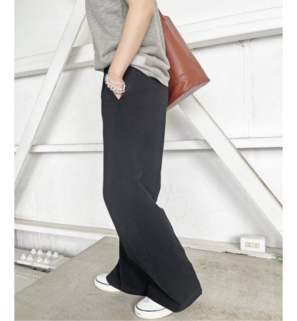 Spick and Span「ダブルクロスツータックパンツ」|スラックス|