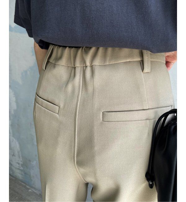 Spick and Span「ダブルクロスツータックパンツ」|スラックス|