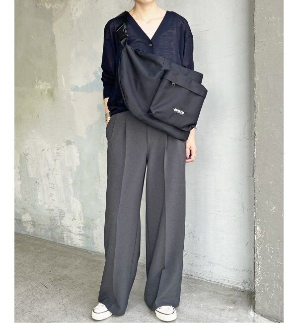 Spick and Span「ダブルクロスツータックパンツ」|スラックス|