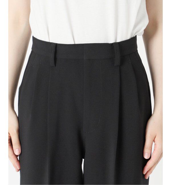Spick and Span「ダブルクロスツータックパンツ」|スラックス|