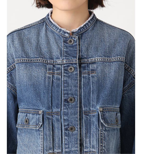 Spick and Span「《WEB限定 / 予約》5 1/2 2ND-LINE CROP ジャケット」|デニムジャケット|