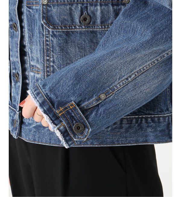 Spick and Span「《WEB限定 / 予約》5 1/2 2ND-LINE CROP ジャケット」|デニムジャケット|