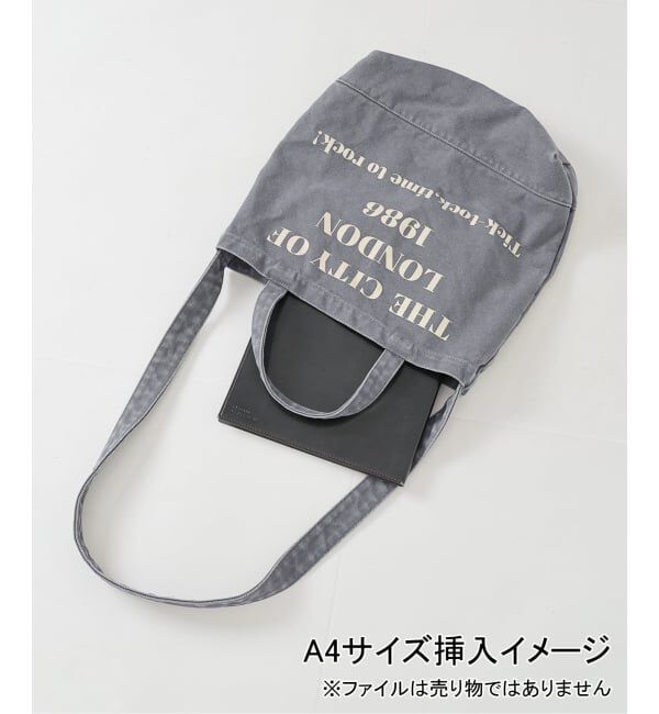 Spick and Span「《WEB限定 / 追加3予約》別注 CONTROL FREAK WASHED LOGOトート ミニポーチ付き」|トートバッグ|