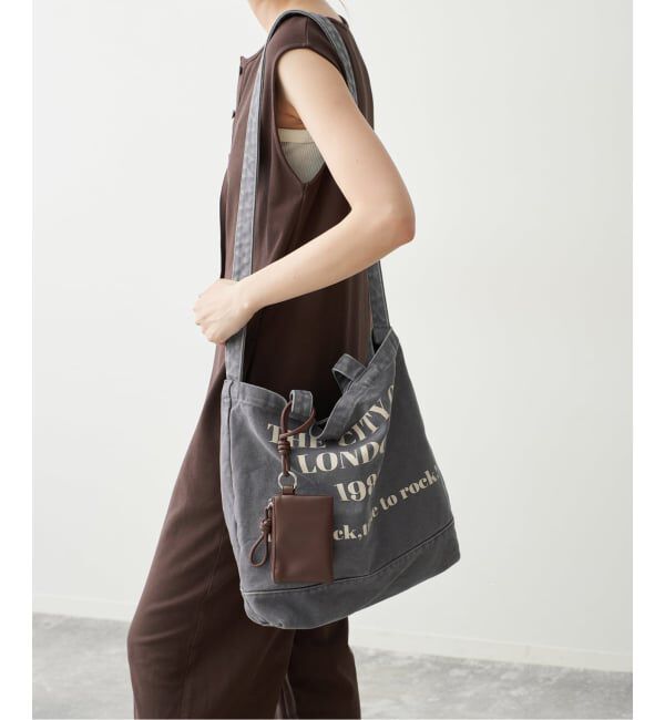Spick and Span「《WEB限定 / 追加3予約》別注 CONTROL FREAK WASHED LOGOトート ミニポーチ付き」|トートバッグ|