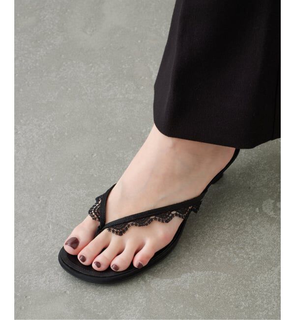 GRISE「《WEB+一部店舗限定》GRISE3.5cmレーストングサンダル」|サンダル|