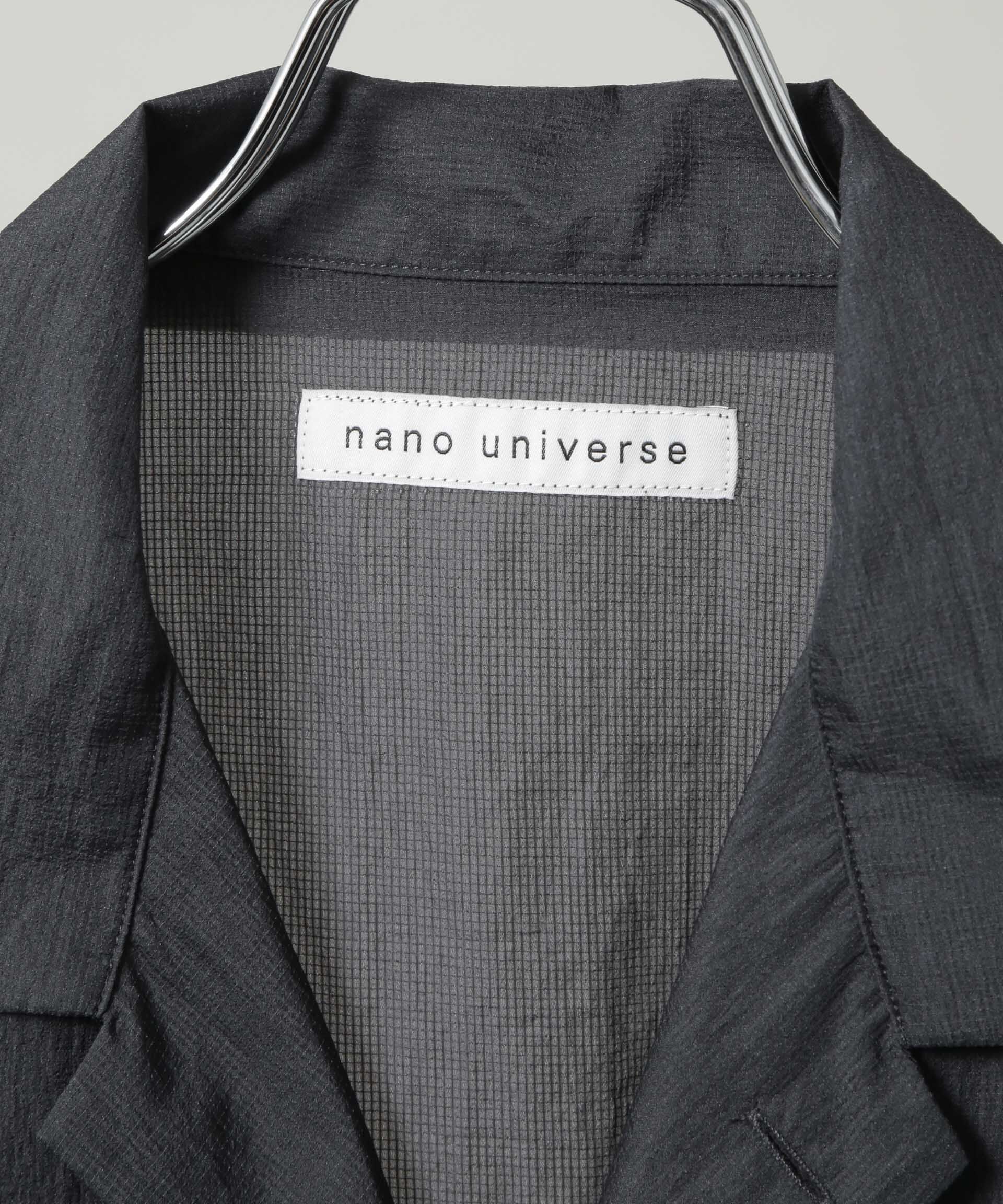 nano･universe「HRAFTeX(R)スクウェアシャツ 半袖」|シャツ・ブラウス|
