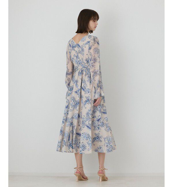 GRACE CONTINENTAL「ペイズリーカシュクールワンピース」|ワンピース|