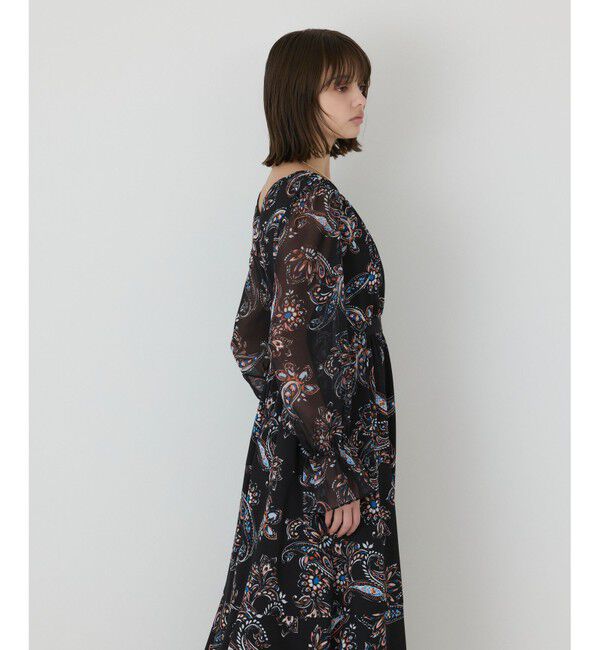 GRACE CONTINENTAL「ペイズリーカシュクールワンピース」|ワンピース|