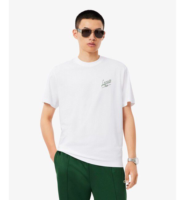 LACOSTE「ラコステパリバックプリントTシャツ」|Tシャツ・カットソー|ホワイト