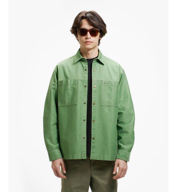 LACOSTE「コードレーンシャツジャケット」|シャツ・ブラウス|ライトグリーン