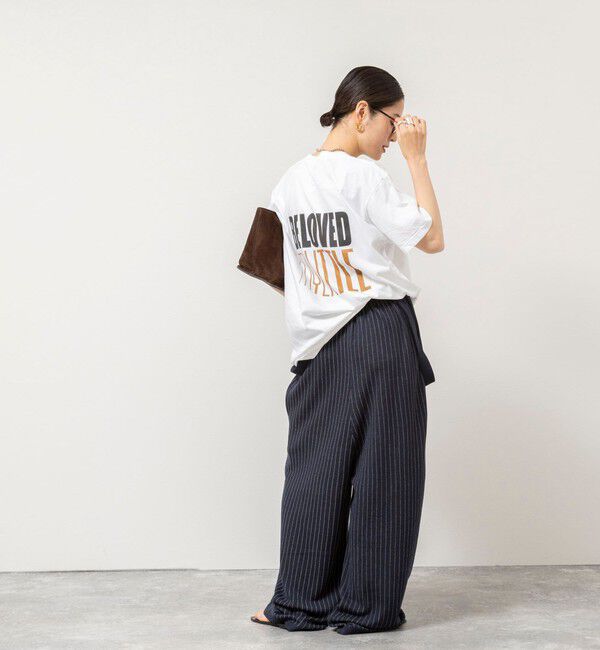 Rie Miller「BELOVED MYLITTLE ガーメントダイポケＴシャツ」|Tシャツ・カットソー|