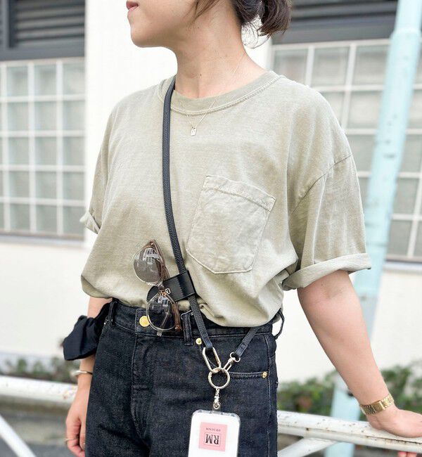 Rie Miller「BELOVED MYLITTLE ガーメントダイポケＴシャツ」|Tシャツ・カットソー|