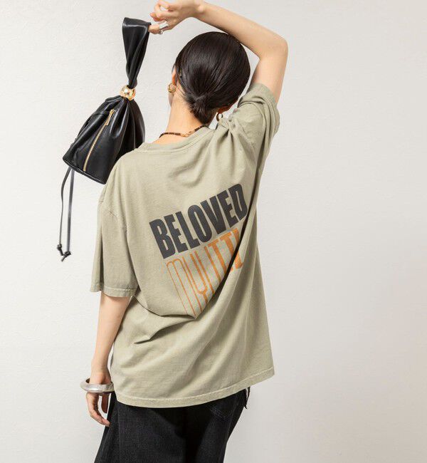 Rie Miller「BELOVED MYLITTLE ガーメントダイポケＴシャツ」|Tシャツ・カットソー|
