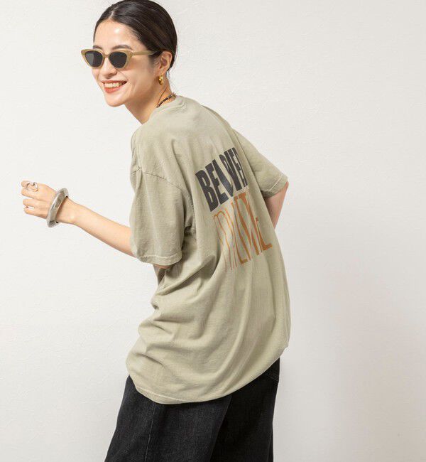 Rie Miller「BELOVED MYLITTLE ガーメントダイポケＴシャツ」|Tシャツ・カットソー|