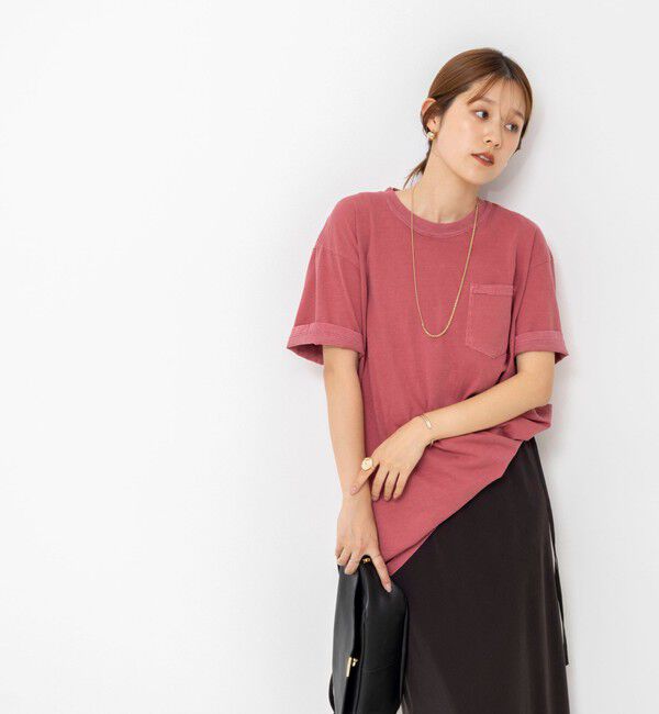 Rie Miller「BELOVED MYLITTLE ガーメントダイポケＴシャツ」|Tシャツ・カットソー|