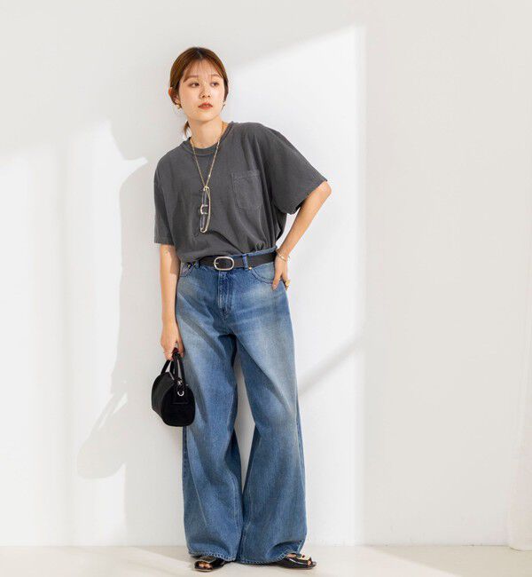 Rie Miller「BELOVED MYLITTLE ガーメントダイポケＴシャツ」|Tシャツ・カットソー|
