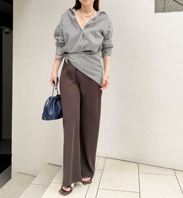 NOLLEY'S sophi「【NOLLEY&rsquo;S mgr.松葉別注・一部WEB限定色】《セットアップ》ツイルバイヤス洗練美脚パンツ」|その他|