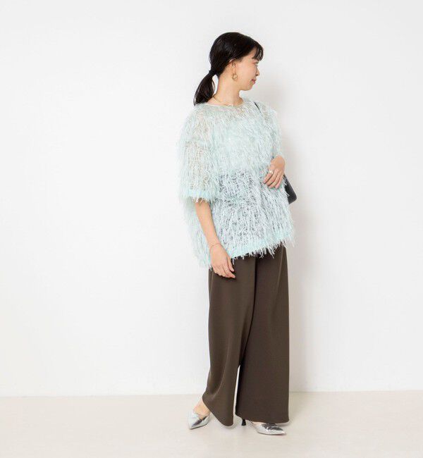 NOLLEY'S sophi「【NOLLEY&rsquo;S mgr.松葉別注・一部WEB限定色】《セットアップ》ツイルバイヤス洗練美脚パンツ」|その他|
