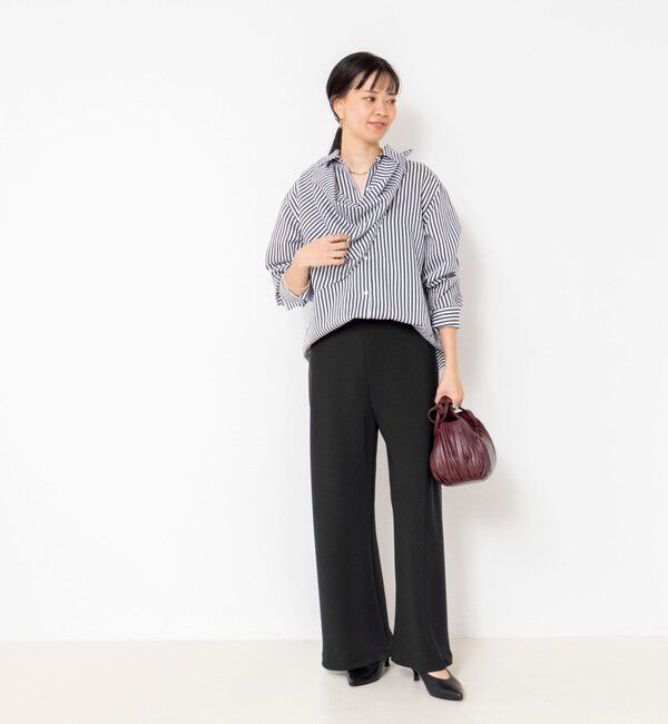 NOLLEY'S sophi「【NOLLEY&rsquo;S mgr.松葉別注・一部WEB限定色】《セットアップ》ツイルバイヤス洗練美脚パンツ」|その他|