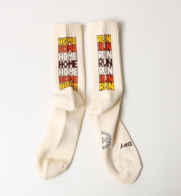GLOSTER「【ROSTER SOX/ロスターソックス】HOME RUN」|ソックス|ベージュ系その他