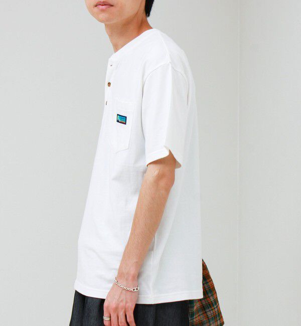 GLOSTER「【Franklin Climbing/フランクリンクライミング】ヘンリーネックラベルTシャツ」|Tシャツ・カットソー|