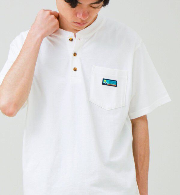 GLOSTER「【Franklin Climbing/フランクリンクライミング】ヘンリーネックラベルTシャツ」|Tシャツ・カットソー|