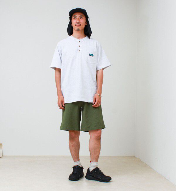 GLOSTER「【Franklin Climbing/フランクリンクライミング】ヘンリーネックラベルTシャツ」|Tシャツ・カットソー|